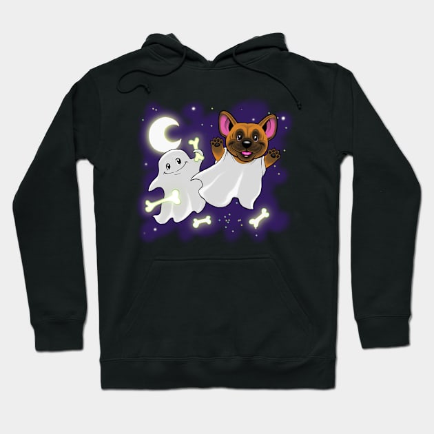 Frenchie Ghost Hoodie by FruitoftheDoom